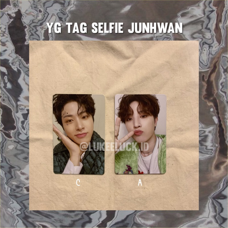 YG TAG SELFIE JUNGHWAN PHOTOCARD PC TREASURE