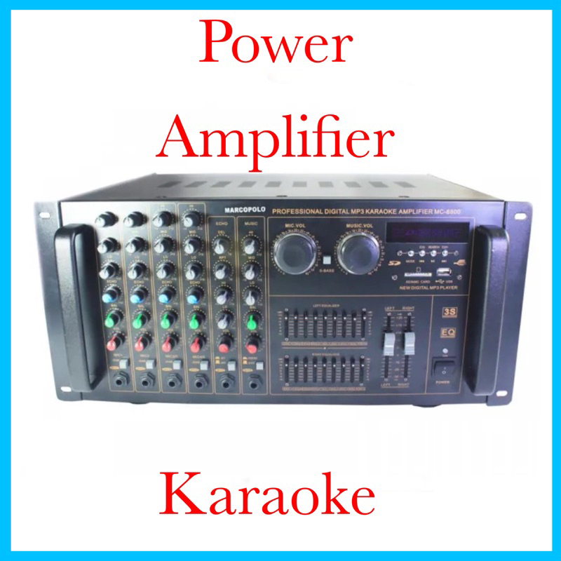POWER MIXER AMPLIFIER KARAOKE MARCOPOLO MC8800 ORIGINAL