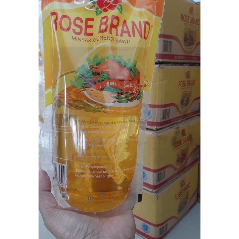 

Minyak goreng rose brand 1L kemasan pouch
