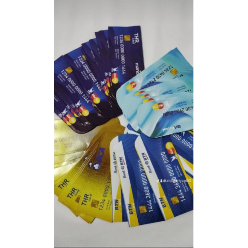 

Amplop lebaran motif kartu ATM isi 100 lembar