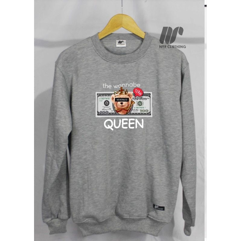 Crewneck basic sweater sablon Original NVR Clothing 03