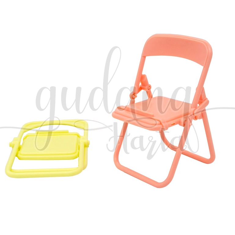 Dudukan Hp Bntuk Kursi Warna Pastel Chair Phone Holder Lucu GH 503703