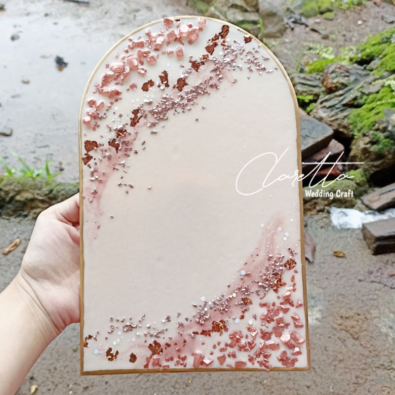 Dekorasi Kubah Resin Dome untuk mahar nikah kekinian simple elegan