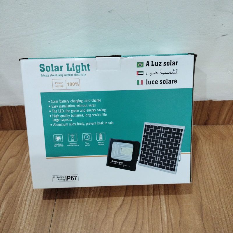 solar lamp 300w lampu solar tenaga surya dengan panel surya indoor outdoor