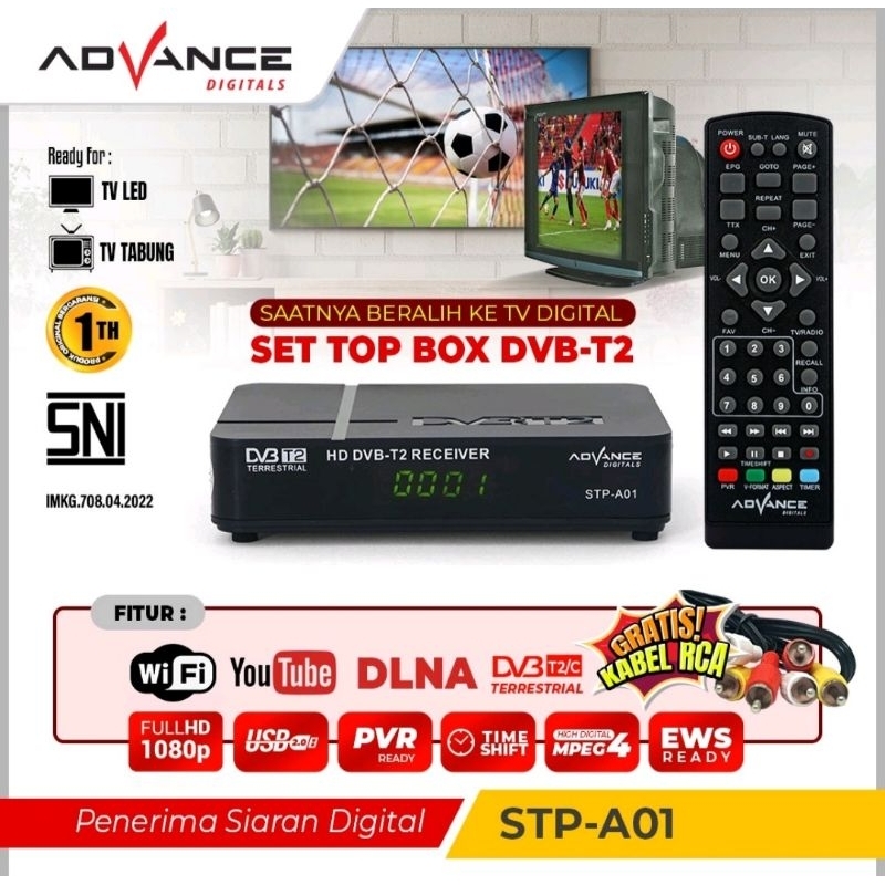 SET TOP BOX TV DIGITAL ADVANCE STP-A01