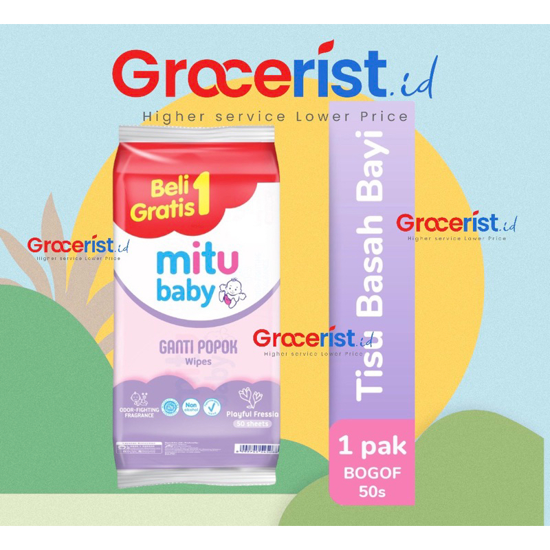 TISU BASAH MITU/PASEO GANTI POPOK BOGOF (BELI 1GRATIS 1)