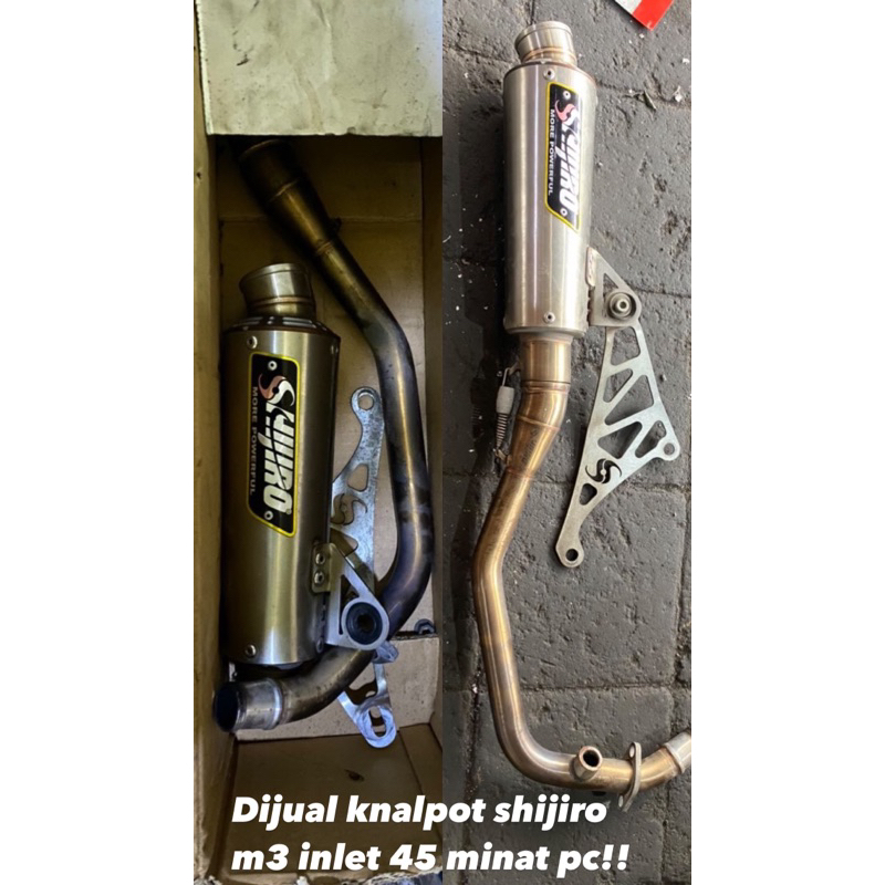knalpot shijiro m3 inlet 45