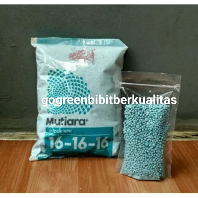Pupuk NPK Mutiara 16-16-16 nutrisi pertumbuhan benih sayuran dan bibit tanaman buah