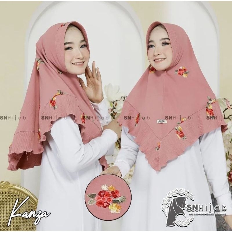 hijab SN khanza cringkle plisket