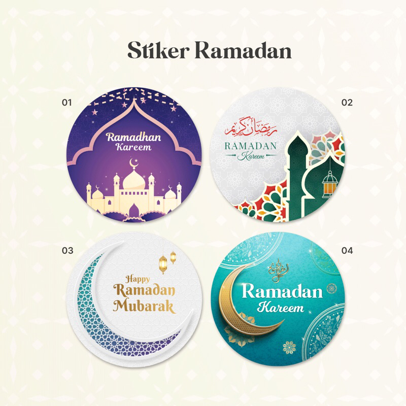

Stiker Toples Ramadhan/Stiker Label/Box Ramadhan - Simpel Elegant