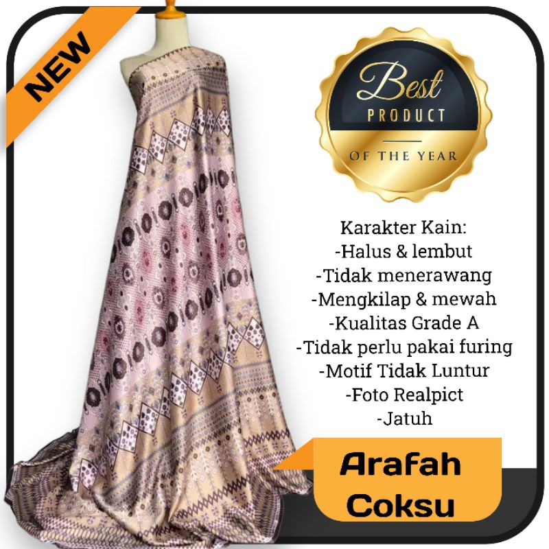 Kain Dr Silk Motif Arafah harga setengah meter