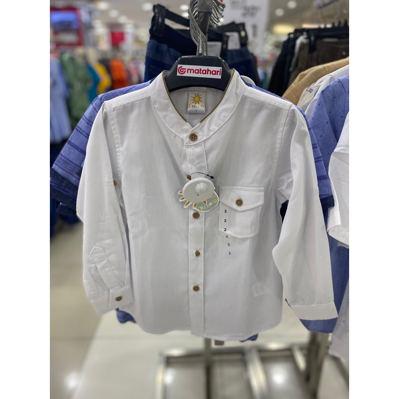 Atasan/Baju koko anak laki-laki lengan panjang brand Little M matahari (S-XL)