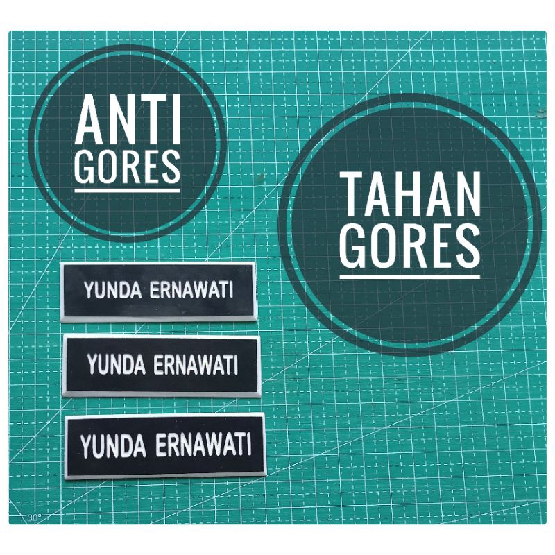 NAME TAG STANDAR TNI /ARMY POLISI / POLICE ENGRAVED GRAVIR / UKIR