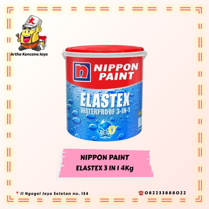 CAT ELASTEX WATERPROOFING by NIPPON PAINT 4KG