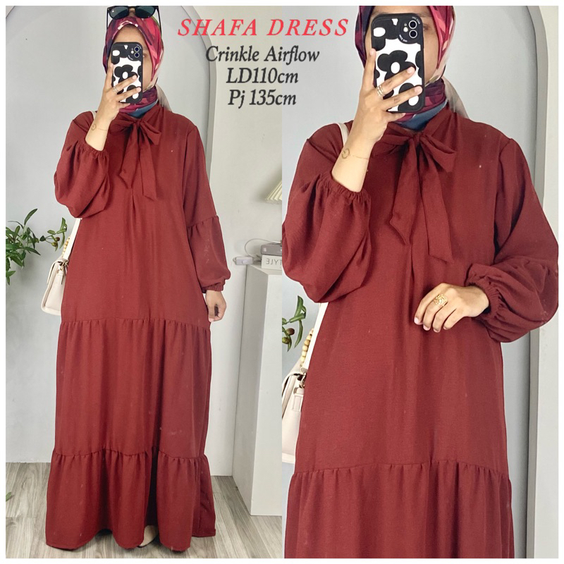 SHAFA DRESS GAMIS CRINKLE AIRFLOW