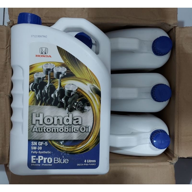 HONDA OIL PRO BLUE 4 Liter ( JUAL 1 DUS ISI 6 PCS )