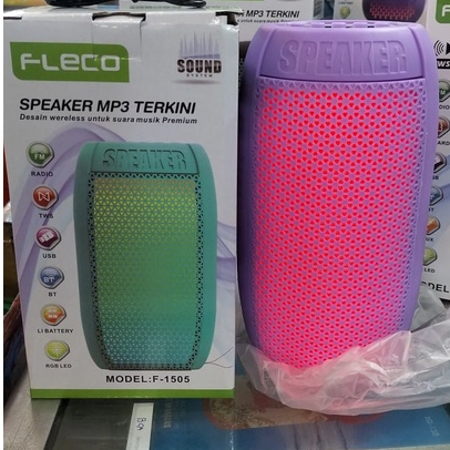 SPEAKER BLUETOOTH PORTABLE FLECO F-1505 BT EXTRA BASS GARANSI RESMI