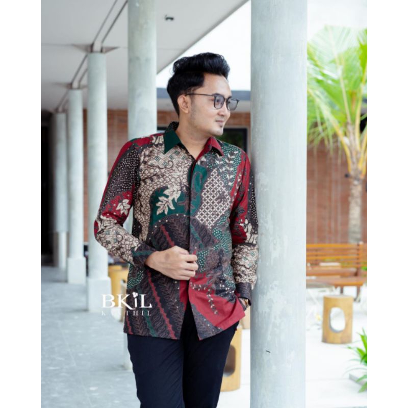 Kemeja batik anak laki-laki lengan panjang couple Batik ayah anak cowok BN