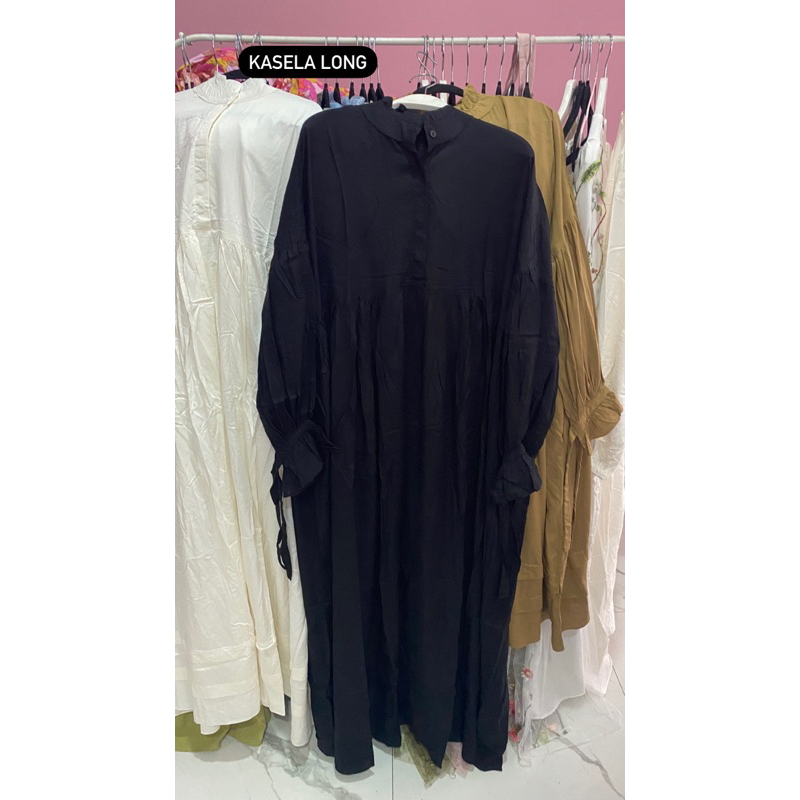 NABO - Kasela Long Dress (Dress rayon baby dol)