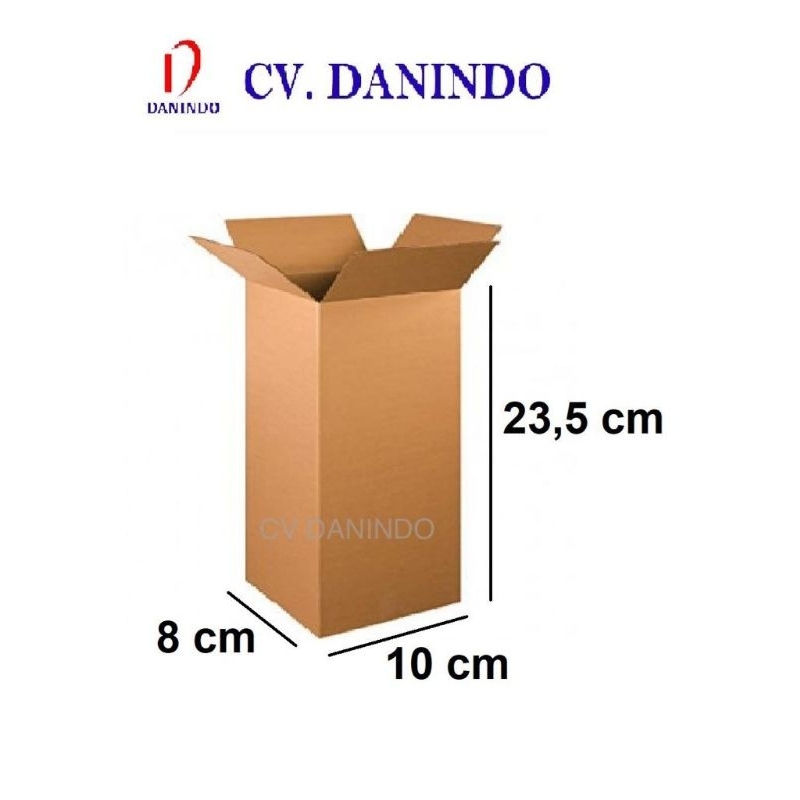 

Box Kardus Karton Jumbo Packing Ukuran P 8 cm × L 10 cm × T 23,5 cm