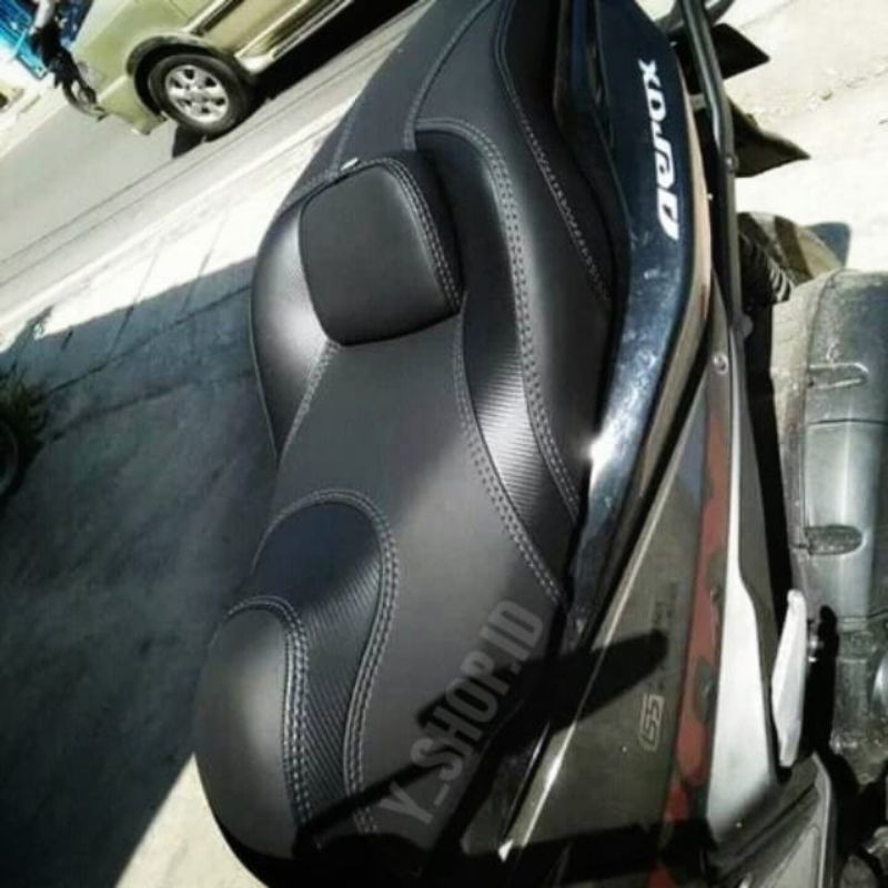 Jok Motor Custom Aerox 155 125 Kulit MBtech Ori Anti Rembes Seat Jok Pnp