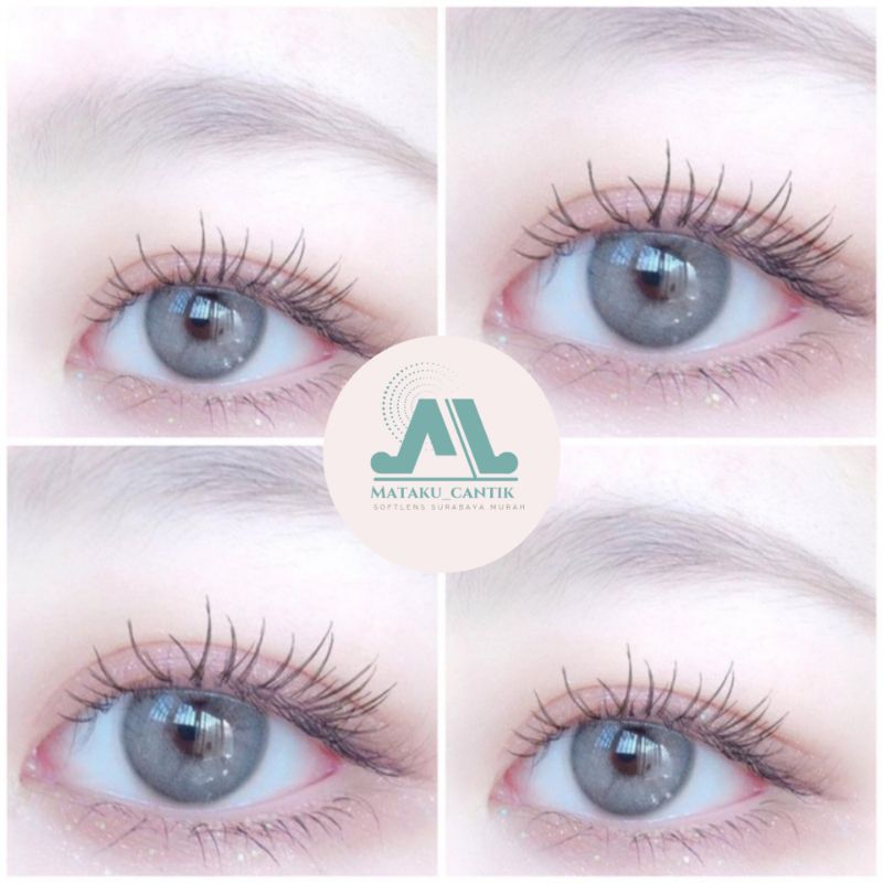 Softlens Grey Premium Ala Korea Diameter 14.5 mm | Softlens Ring Tipis | Softlens Tanpa Motiv | Soft