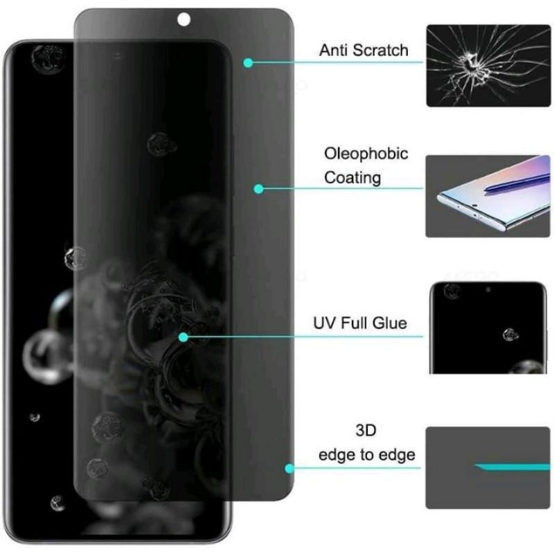 TEMPERED GLASS ANTI SPY XIAOMI POCO C40 C31 C3 M5 M5S M4 5G M4 PRO (4G/5G) M3 M3 PRO M2 M2 PRO