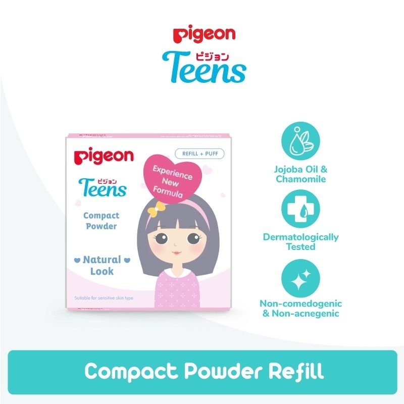 PIGEON TEENS Compact Powder Refill 14gr BPOM