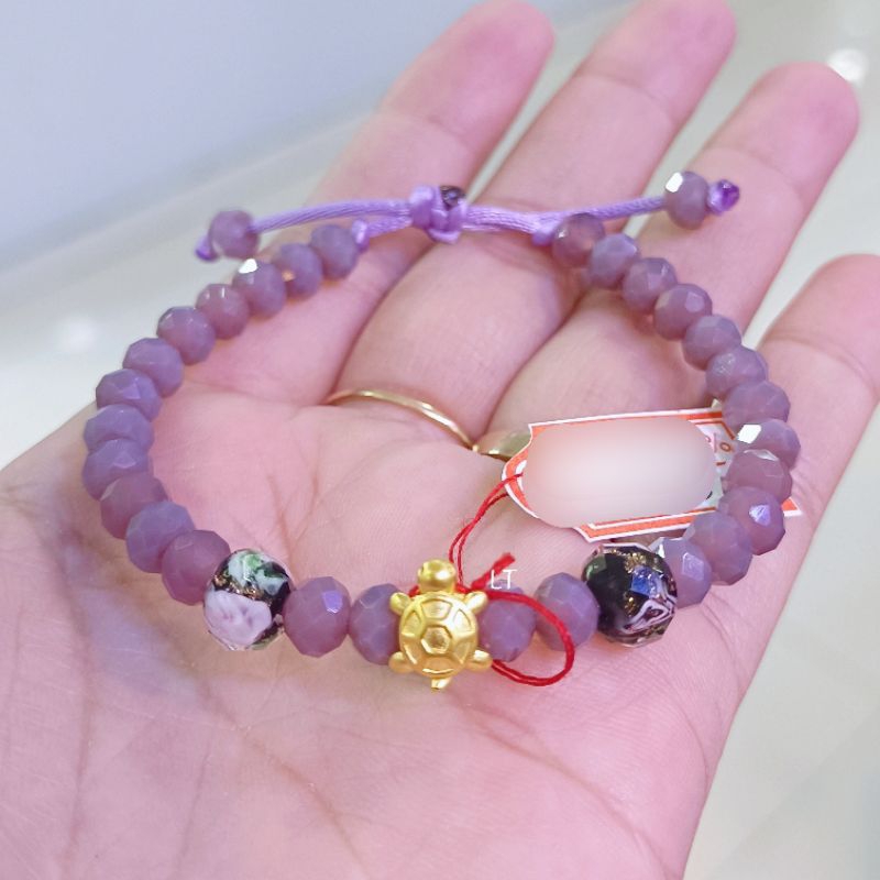 Gelang HongKong Gelang Kura Kura - Gelang Charm Kura Polos