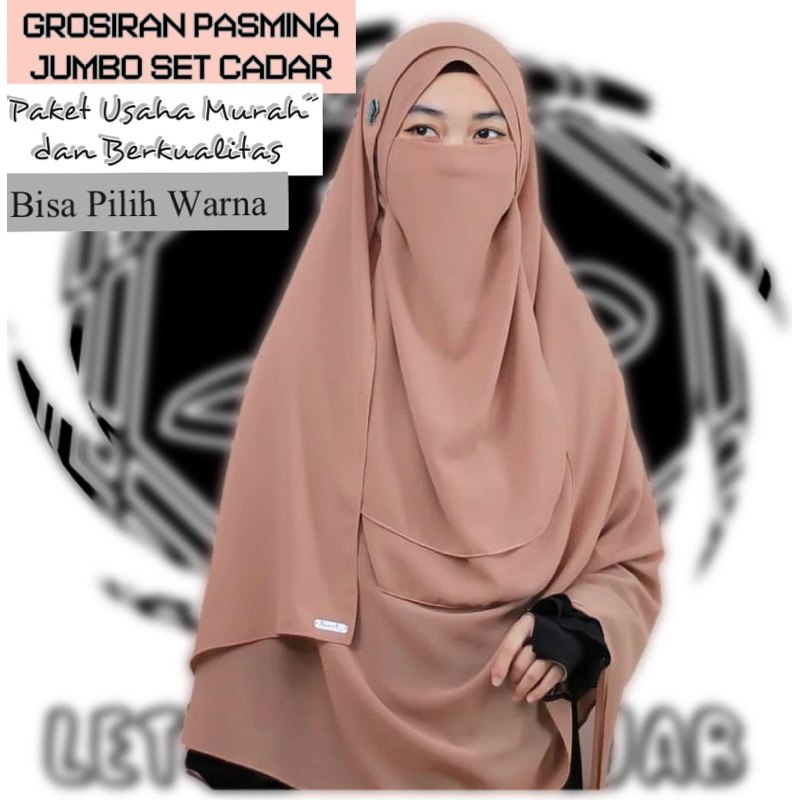 PASHMINA JUMBO SET CADAR GROSIR/PASHMINA 10PCS/PASHMINA CERUTY BABYDOLL PAKET USAHA/CERUTY BABYDOLL 110X200