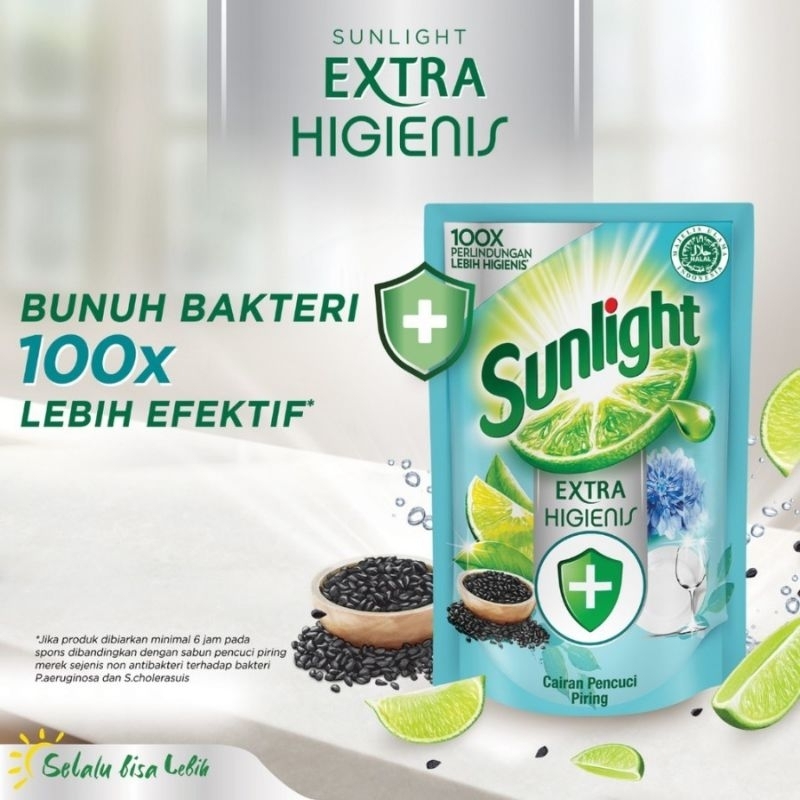 Sunlight Sabun Cuci Piring Jeruk Nipis / Habatussauda Refill 460mL