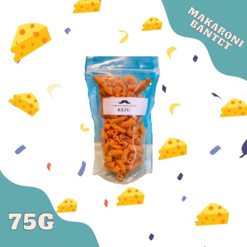 

makaroni bantet makaroni renyah makaroni garing isi 75g Rasa KEJU cemilan murah