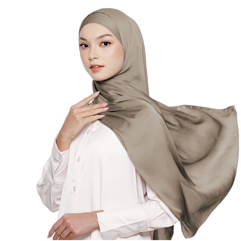 Pashmina silk Textured Crincle