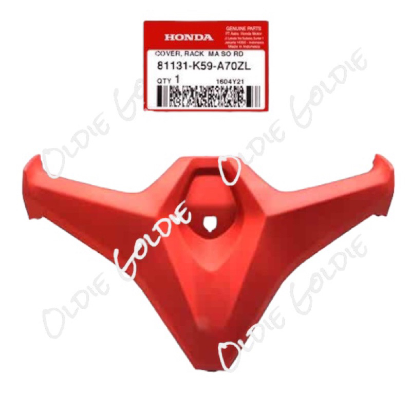 81131-K59-A70ZL Cover Rack Laci VARIO 125 150 LED 2018-2021 Merah Dof