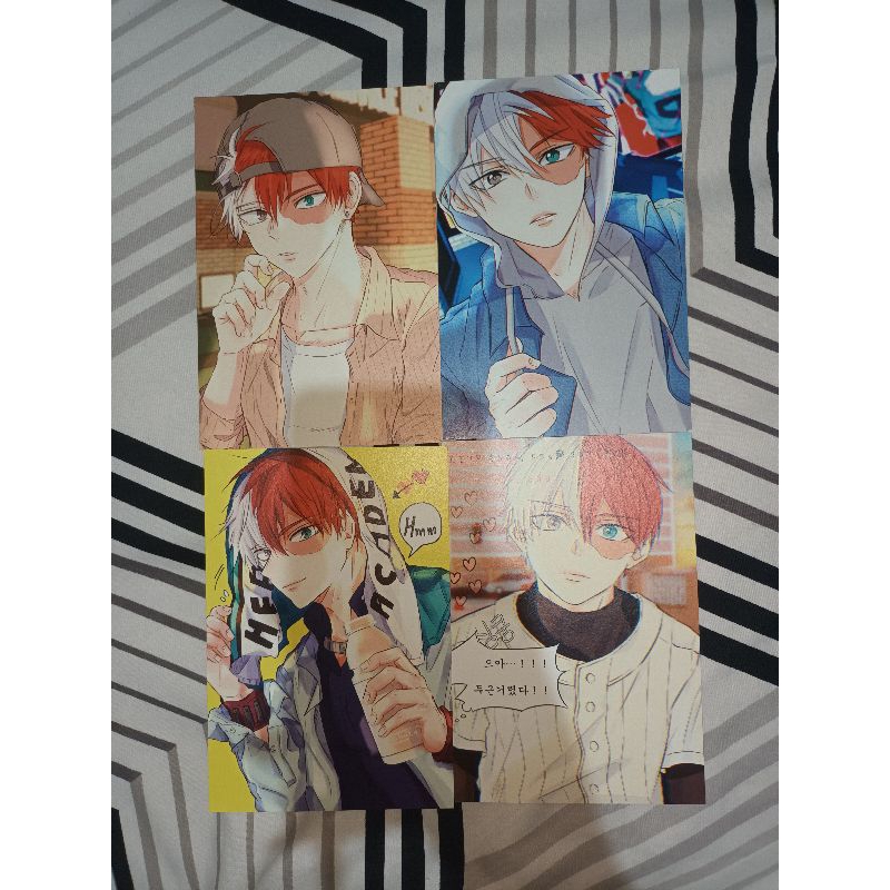 todoroki shoto postcard by ygintam my hero academia mha pc todoroki shoto official merch boku no her
