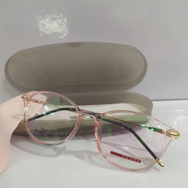 frame kacamata full plastik tangkai metal premium