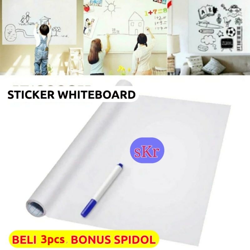 

Sticker WhiteBoard Stiker Papan Blackboard Tulis Ukuran 120cm X 50cm