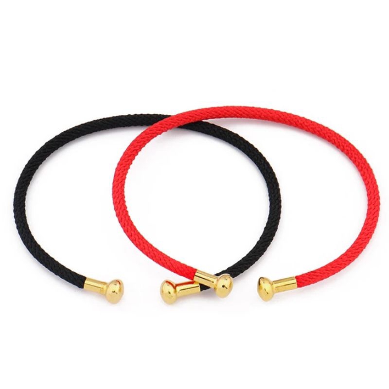 Gelang Tali Wanita Bahan Kawat Stainless Mur Free 2 Pembatas