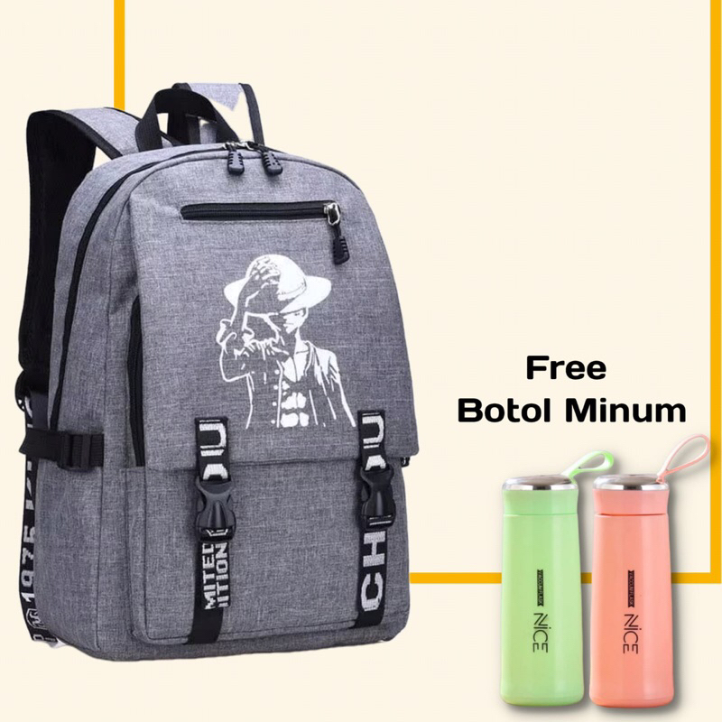 Tas Ransel Sekolah Remaja Tas Ransel Terbaru One Piece Anime