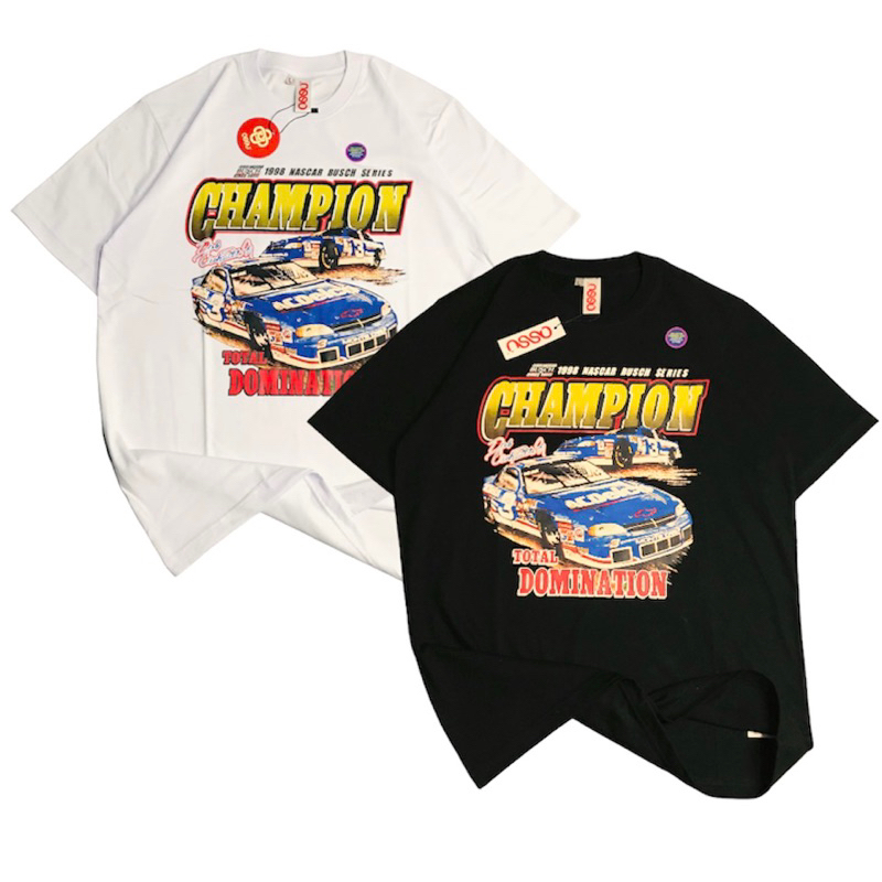 Ready Stock - Ossu Tshirt NASCAR Champion Vintage 1998 Nascar Busch Series Total Domination | KAOS N