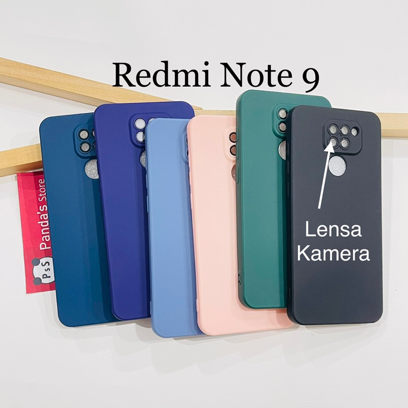 Case Redmi Note 9 Lenspro Makaron Full Color Softcase Pro Lensa