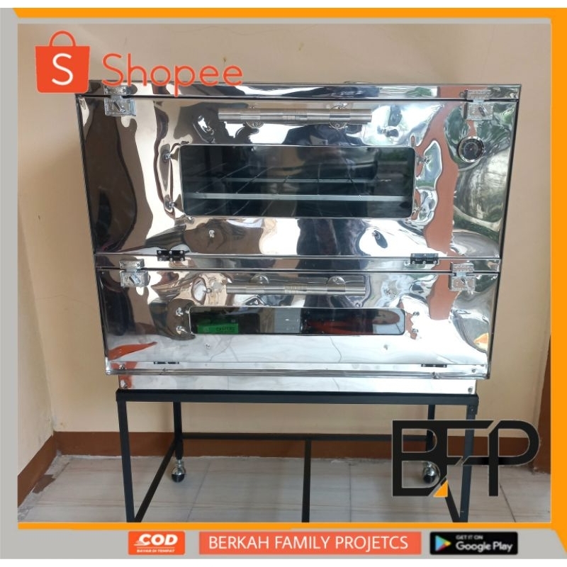 Oven Gas Stainless Anti Karat ukuran 90×55×70 cm