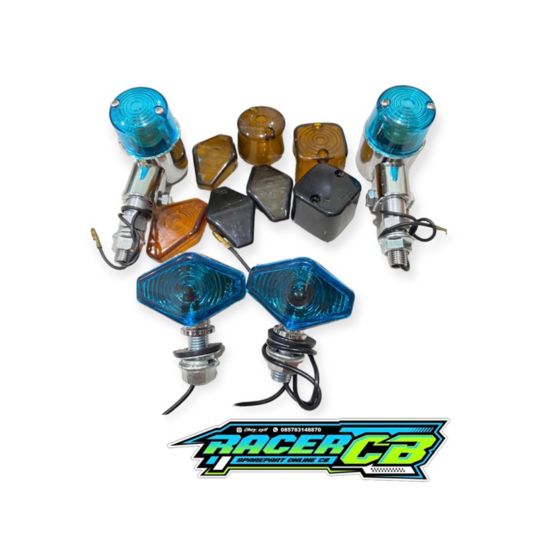 mika lampu sein sen palu bulat / kotak / diamond WP / Whelprof model posh japan bisa untuk sein born