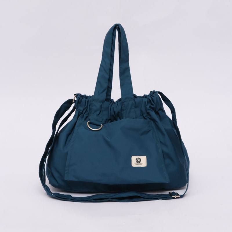 Dumpling Bag Tas Selempang Handle Bag Tas Wanita Tas serut Terbaru Size M Minor Mate Petrol Blue