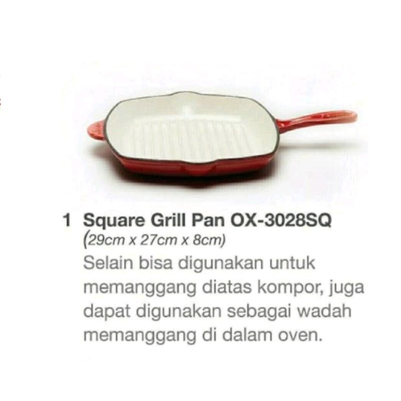 GRILL PAN Oxone OR1-Alat Panggang Cast Iron