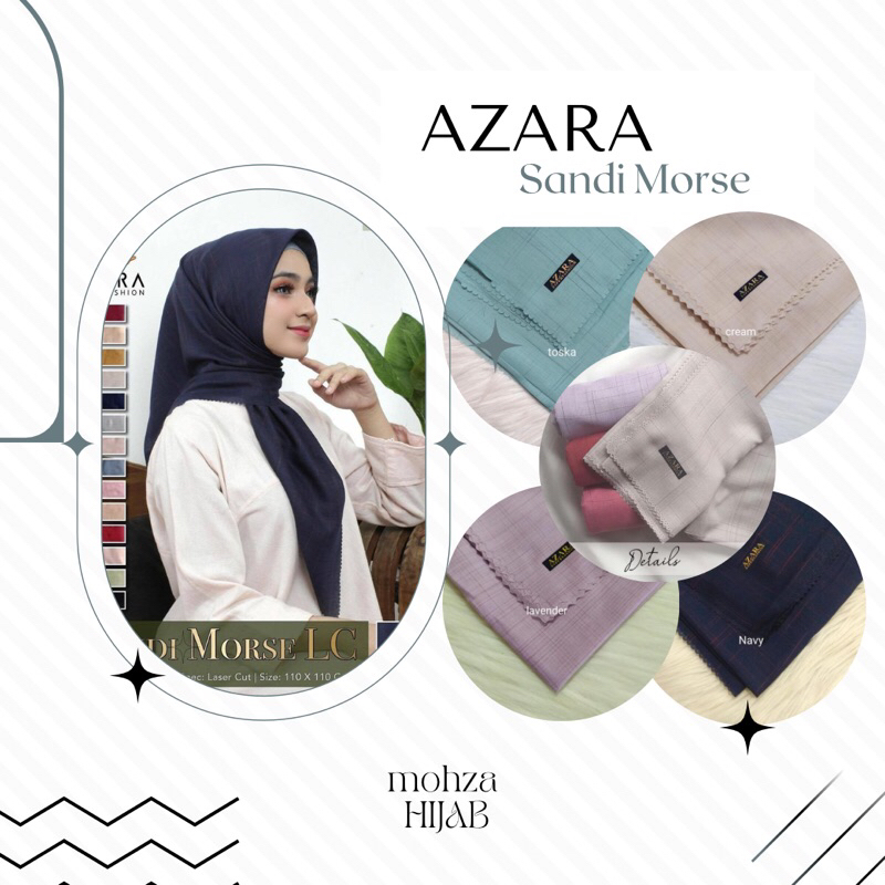 HIJAB SEGI EMPAT AZARA SANDI MORSE LC