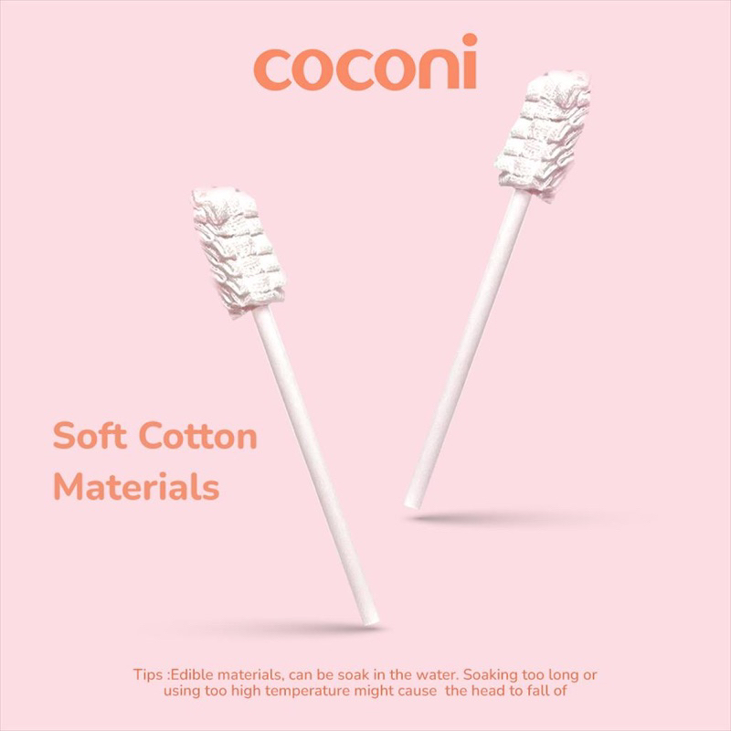 Coconi Baby Oral Cleaner Gauze Stick | Kasa Pembersih Lidah Bayi Kain Kasa Steril