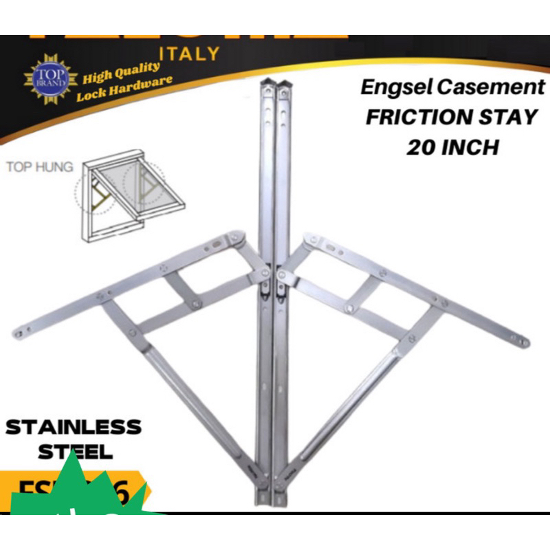 Window Casement Jendela 16 Inchi 20 inc 24 inc engsel casement ukuran 16 inc 20 inch 24 inch/ engsel jendela 16 inchi/ window engsel jungkit