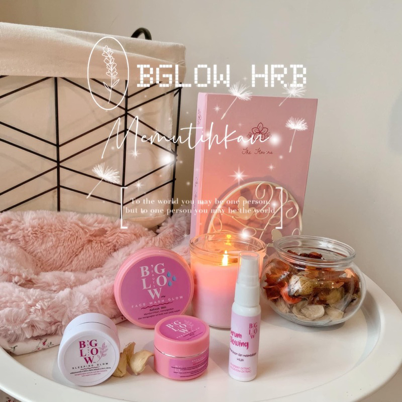 SKINCARE BRIGHTENING PEMUTIH WAJAH BGLOW HRB AMPUH MEMUTIHKAN