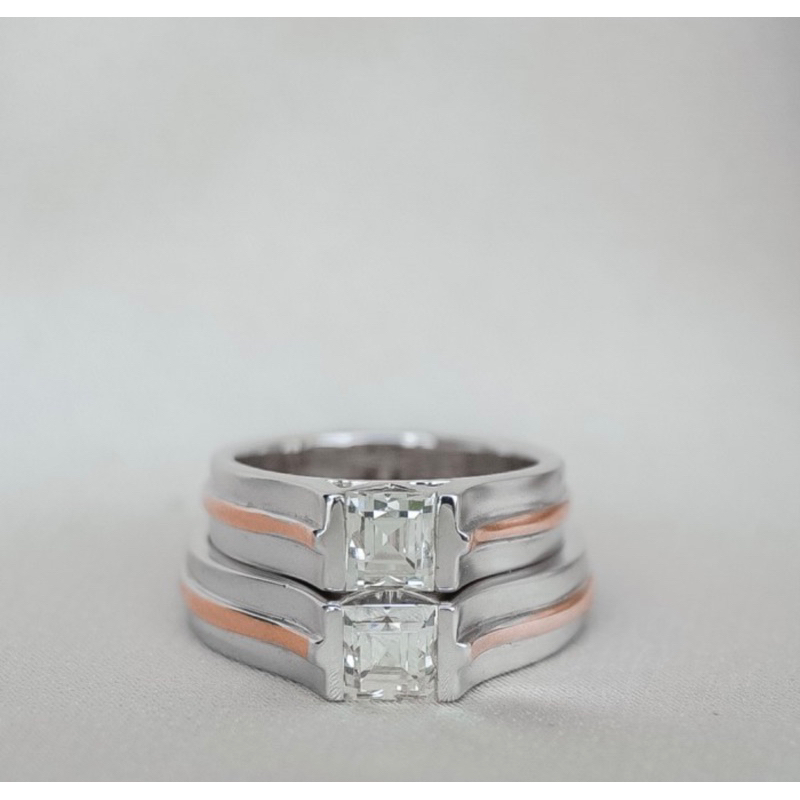 Cincin kawin/ cincin nikah/ cincin pernikahan berlian DRF00371/370